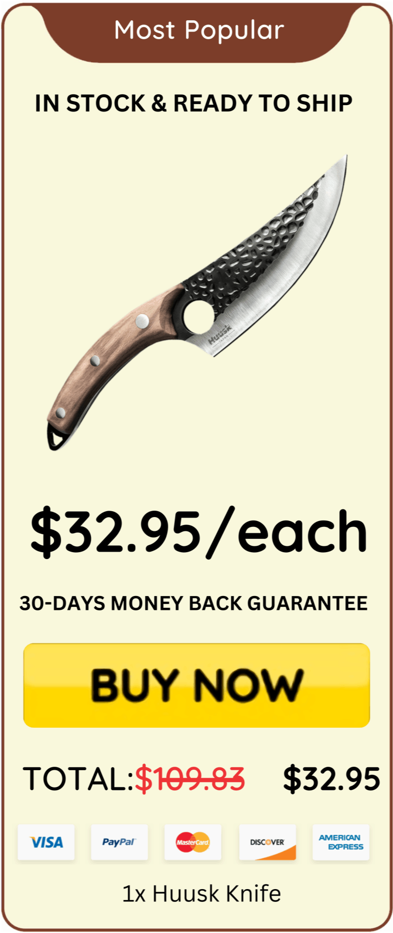 Huusk Knife price 